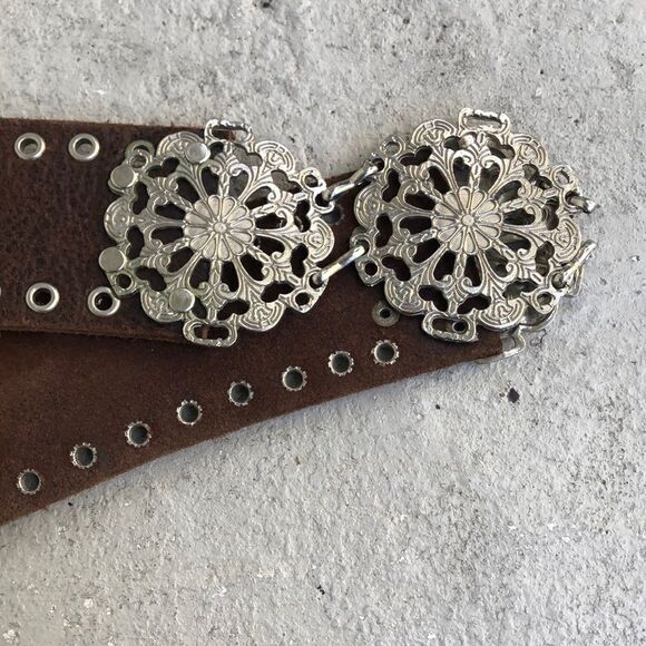 Vintage Leather n filigree belt - Picture 7 of 11